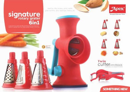 SIGNATURE ROTARY GRATER (6 IN 1), For Kitchen
